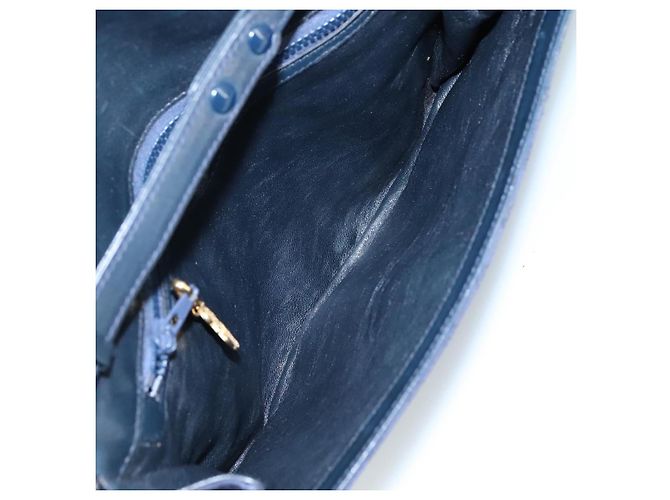 Borsa a spalla in tela Micro GG di GUCCI Navy Auth ac3454 Blu navy - vista 17