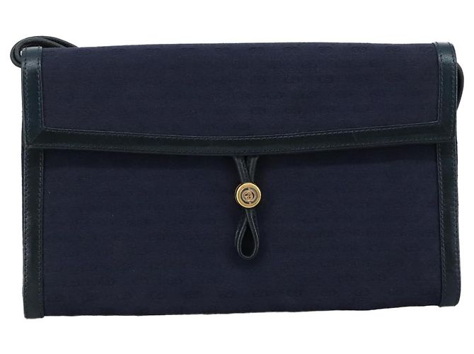 Borsa a spalla in tela Micro GG di GUCCI Navy Auth ac3454 Blu navy - vista 2