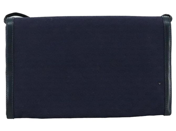 Borsa a spalla in tela Micro GG di GUCCI Navy Auth ac3454 Blu navy - vista 3