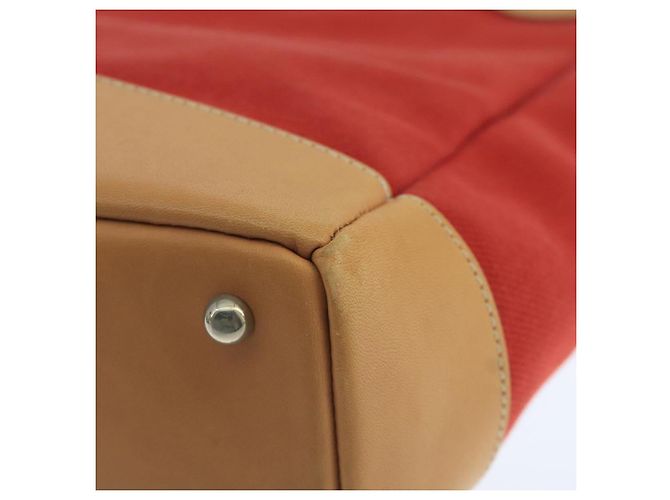 Burberry Blue Label Tote Bag aus Canvas rot Auth hk1973 - Ansicht 10