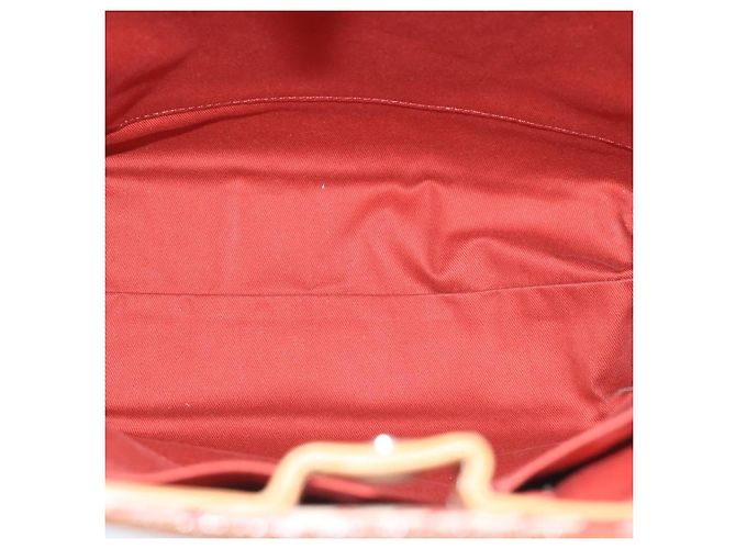 Burberry Blue Label Tote Bag aus Canvas rot Auth hk1973 - Ansicht 15