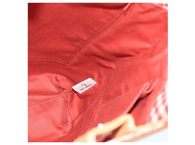 Burberry Blue Label Tote Bag aus Canvas rot Auth hk1973 - Ansicht 16