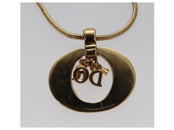 Collana Christian Dior metallo oro Auth am7410 D'oro - vista 6