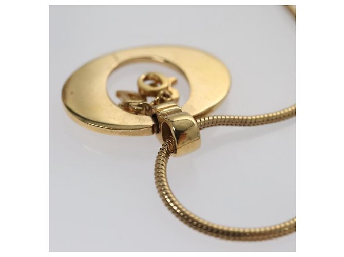 Collana Christian Dior metallo oro Auth am7410 D'oro - vista 8