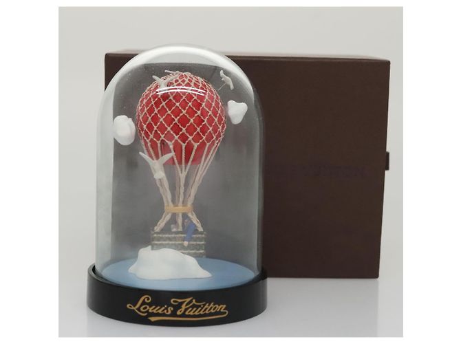 LOUIS VUITTON Snow Globe Balloon VIP Only Clear Red LV Auth ac3487 - view 12
