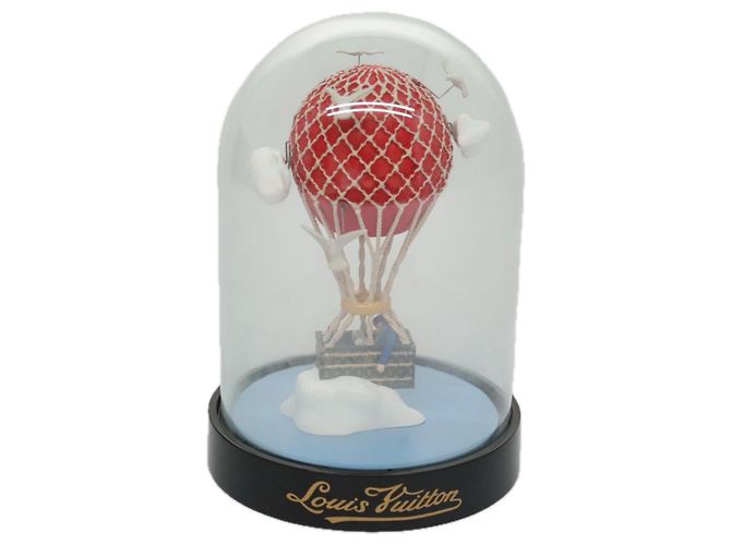 LOUIS VUITTON Snow Globe Balloon VIP Only Clear Red LV Auth ac3487 - view 13