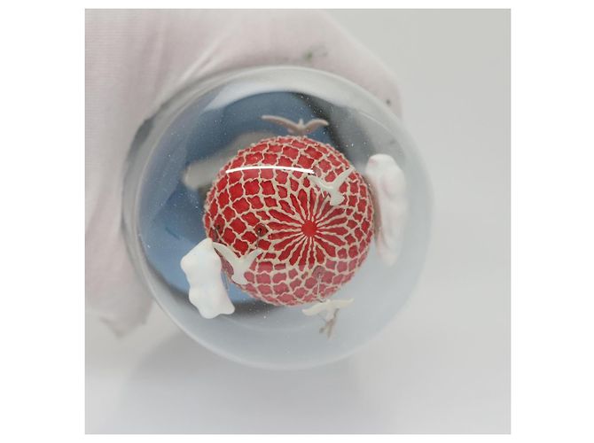 LOUIS VUITTON Snow Globe Balloon VIP Only Clear Red LV Auth ac3487 - view 5
