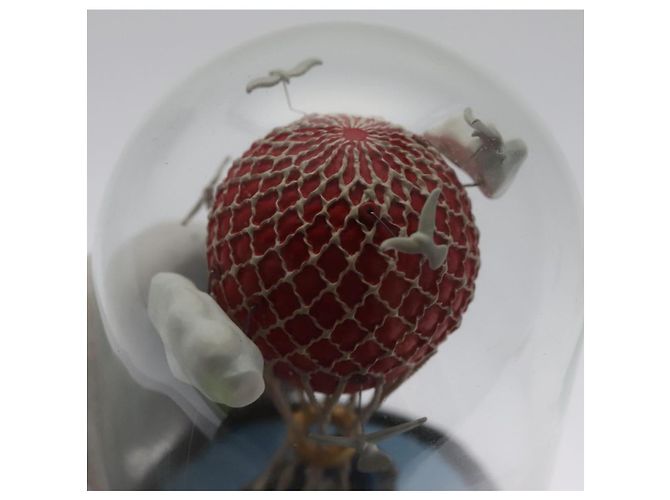 LOUIS VUITTON Snow Globe Balloon VIP Only Clear Red LV Auth ac3487 - view 9
