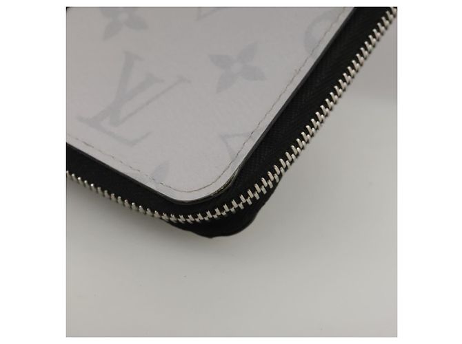 LOUIS VUITTON Taigalama Zippy Wallet Portafoglio Verticale Bianco M30446 LV Auth am7452 - vista 14