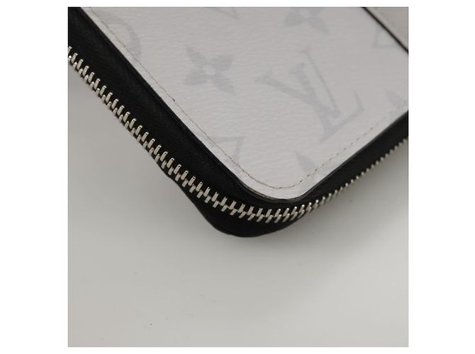 LOUIS VUITTON Taigalama Zippy Wallet Portafoglio Verticale Bianco M30446 LV Auth am7452 - vista 15