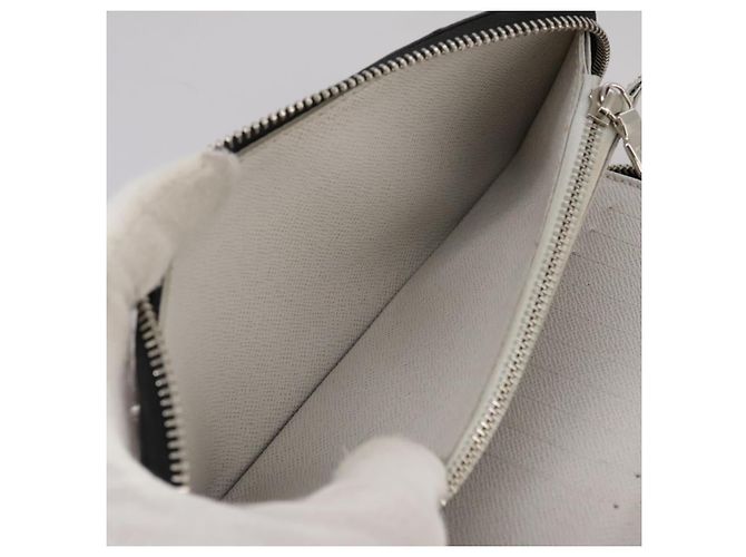 LOUIS VUITTON Taigalama Zippy Wallet Portafoglio Verticale Bianco M30446 LV Auth am7452 - vista 21