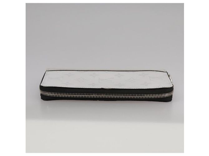 LOUIS VUITTON Taigalama Zippy Wallet Portafoglio Verticale Bianco M30446 LV Auth am7452 - vista 3