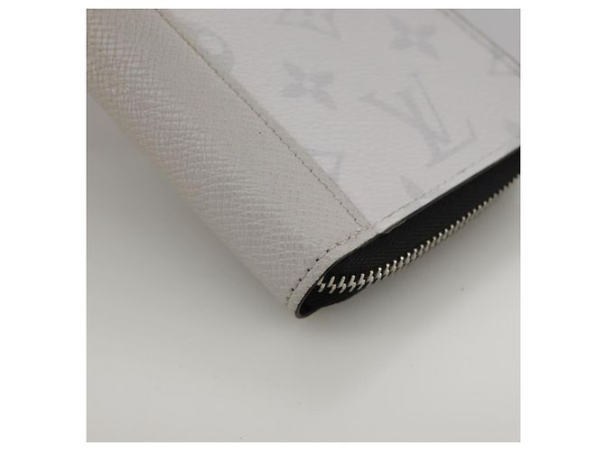 LOUIS VUITTON Taigalama Zippy Wallet Portafoglio Verticale Bianco M30446 LV Auth am7452 - vista 7