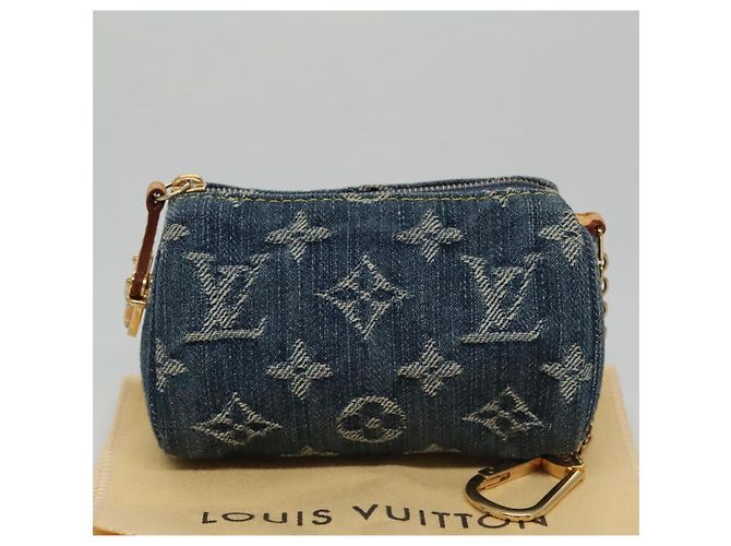 LOUIS VUITTON Poche Speedy en Denim Monogram Bleu M95082 LV Auth 107104 - vue 12