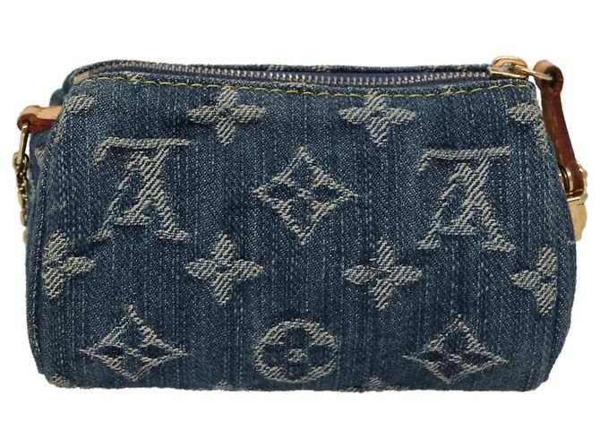 LOUIS VUITTON Poche Speedy en Denim Monogram Bleu M95082 LV Auth 107104 - vue 2
