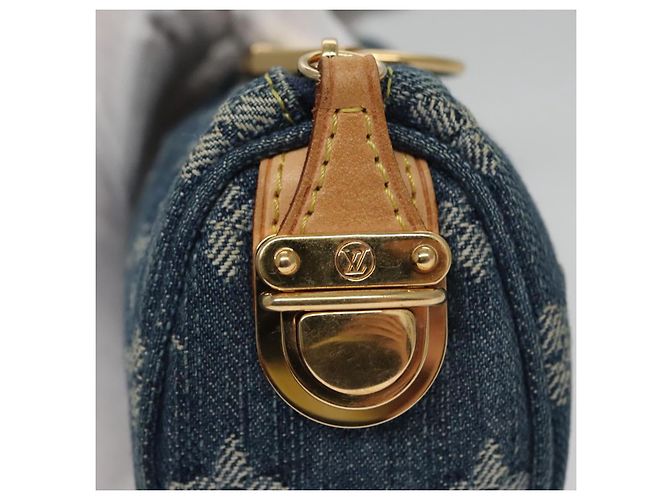 LOUIS VUITTON Poche Speedy en Denim Monogram Bleu M95082 LV Auth 107104 - vue 8