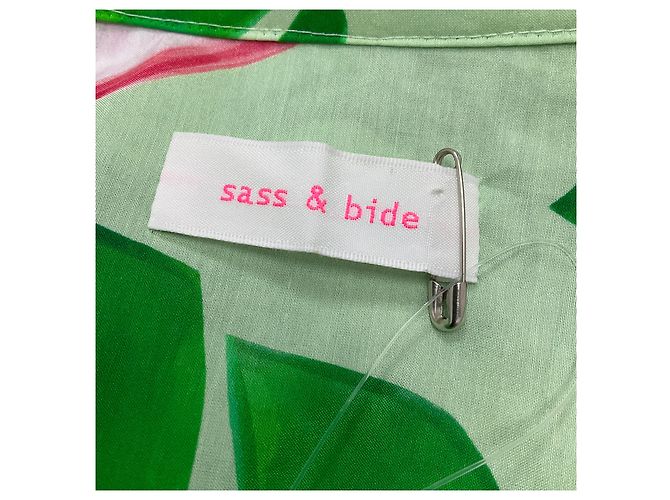 Abito maxi in cotone con stampa a graffetta multicolore di Sass & Bide - vista 4