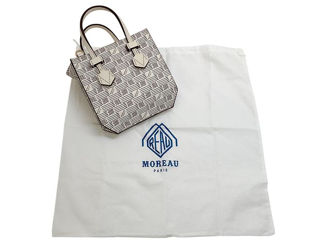 Weiße Mini Bregancon Reißverschluss-Tote Bag von Moreau - Ansicht 10