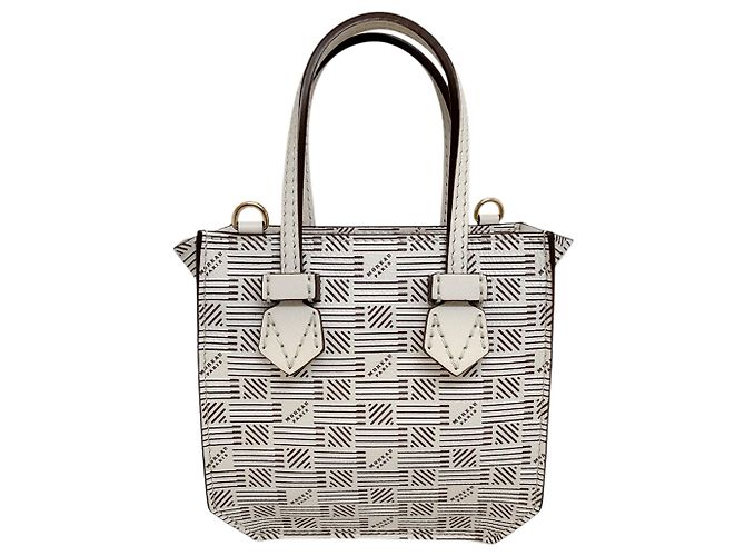 Weiße Mini Bregancon Reißverschluss-Tote Bag von Moreau - Ansicht 3