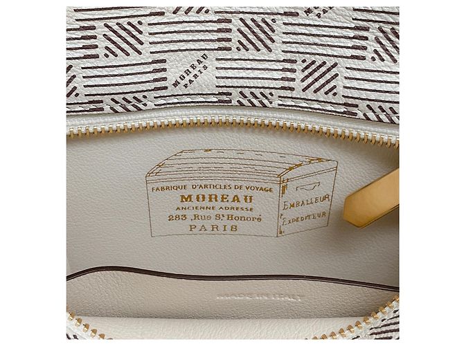 Weiße Mini Bregancon Reißverschluss-Tote Bag von Moreau - Ansicht 6