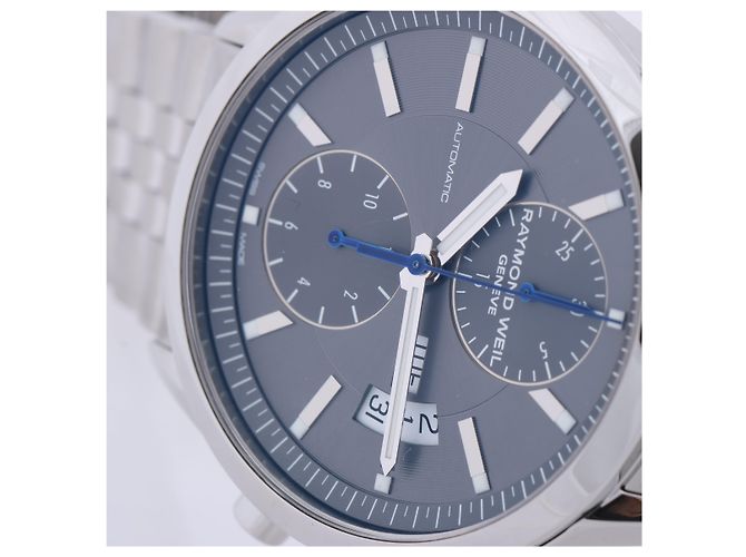 Raymond Weil Freelancer 7735-ST-60001 Grau/Stahl 42 mm Uhr - Ansicht 12
