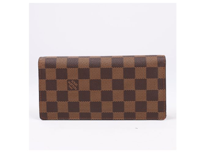 Billetera bi-fold Louis Vuitton Damier Ebene Brazza N60017 Castaño - vista 4