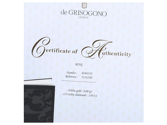 Anello in oro bianco e diamanti De Grisogono, misura 52 D'oro - vista 10