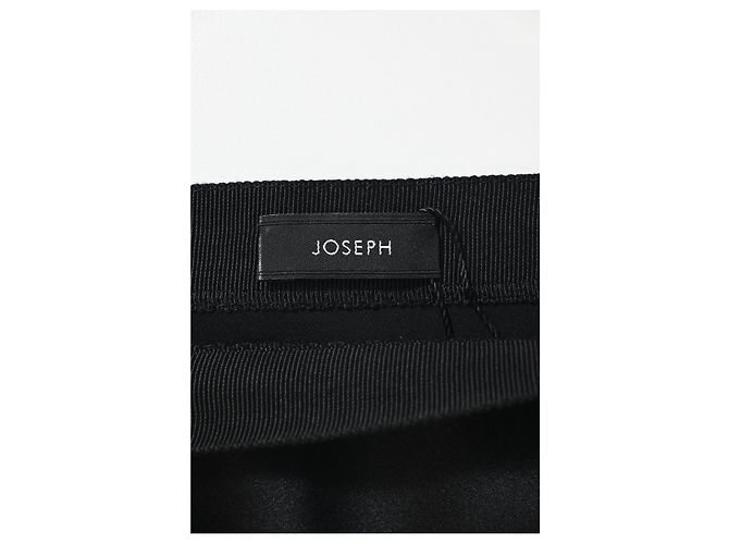 Falda Midi Joseph en Seda Negra Negro - vista 8