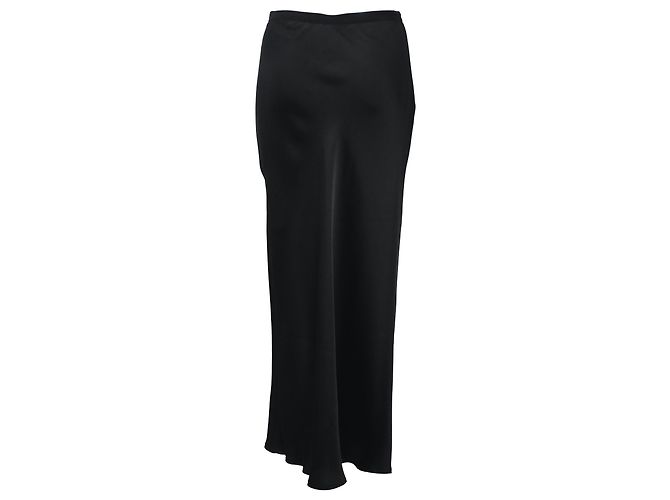 Falda Maxi Anine Bing en seda negra Negro - vista 3