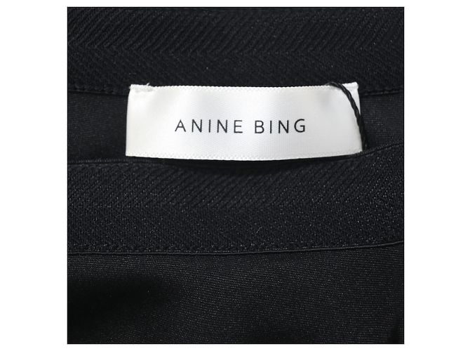 Falda Maxi Anine Bing en seda negra Negro - vista 4