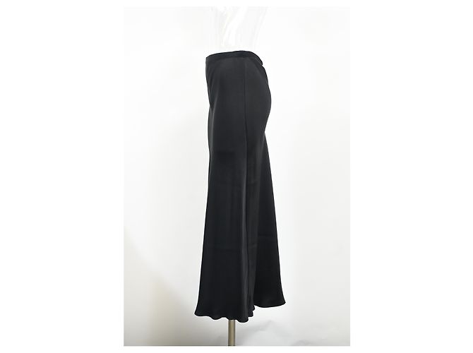 Falda Maxi Anine Bing en seda negra Negro - vista 6