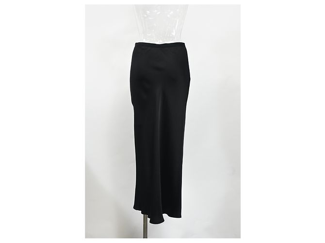 Falda Maxi Anine Bing en seda negra Negro - vista 7