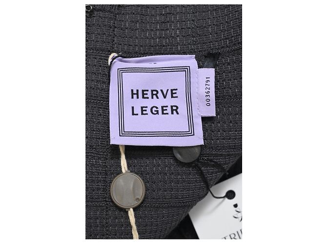 Herve Leger Pailletten-Mini-Bodycon-Kleid aus marineblauem Rayon - Ansicht 10