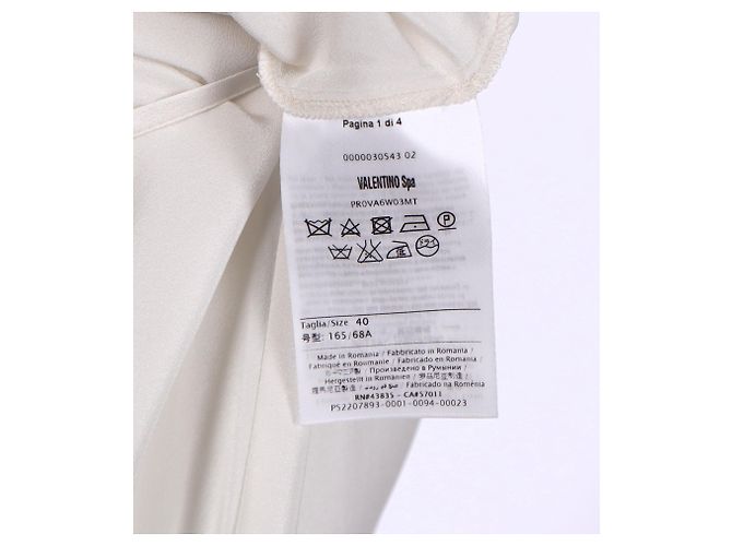 Vestido mini com estampa de macaco e babados em seda creme RED Valentino - vista 12