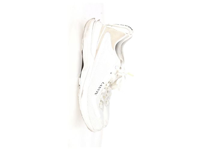 Sneakers con lacci Lanvin L-I in rete bianca Bianco - vista 10