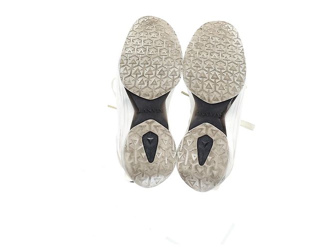 Sneakers con lacci Lanvin L-I in rete bianca Bianco - vista 15