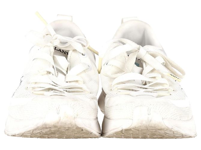 Sneakers con lacci Lanvin L-I in rete bianca Bianco - vista 2