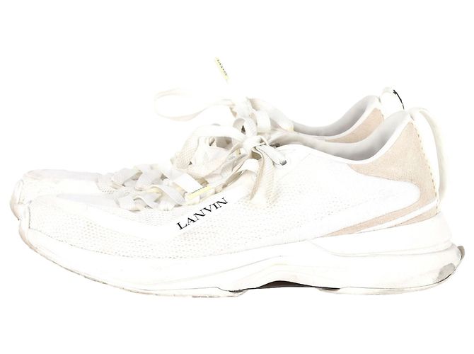 Sneakers con lacci Lanvin L-I in rete bianca Bianco - vista 4