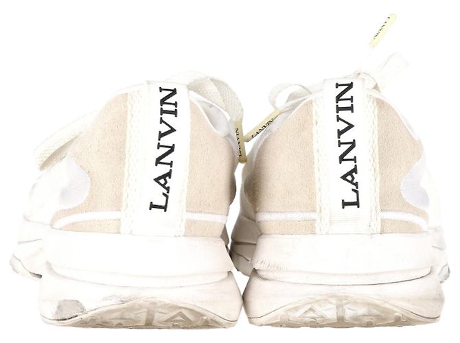 Sneakers con lacci Lanvin L-I in rete bianca Bianco - vista 5