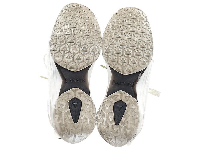 Sneakers con lacci Lanvin L-I in rete bianca Bianco - vista 6