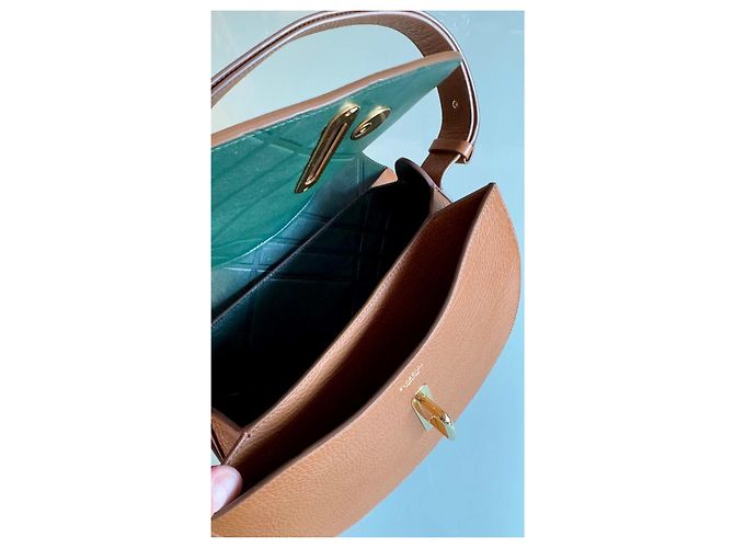 Borsa a mano Burberry Rocking Horse Marrone chiaro pelle e pelliccia - vista 7