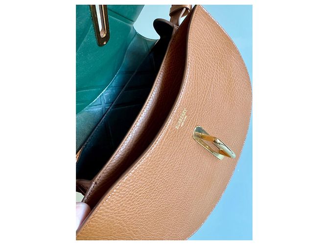 Borsa a mano Burberry Rocking Horse Marrone chiaro pelle e pelliccia - vista 8