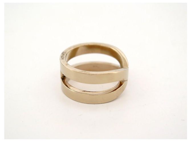 Ring Hermès ANELLO DI SCIARPA HERMES POP H IN METALLO DORATO D'oro - vista 2