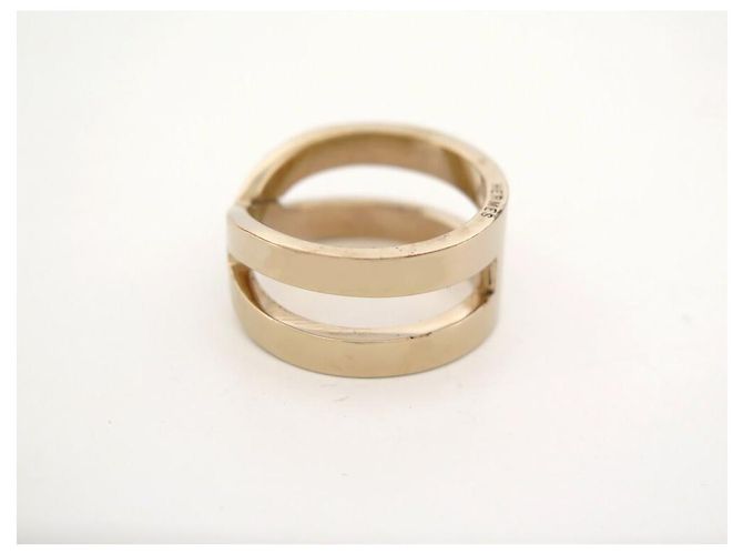 Ring Hermès ANELLO DI SCIARPA HERMES POP H IN METALLO DORATO D'oro - vista 3