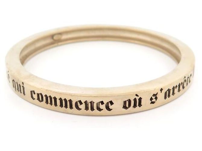 BRACCIALE CHANEL COCO JONC IL LUSSO È UNA NECESSITÀ BRACCIALETTO DORATO D'oro - vista 2