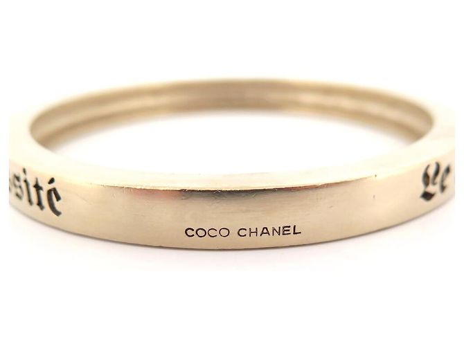 BRACCIALE CHANEL COCO JONC IL LUSSO È UNA NECESSITÀ BRACCIALETTO DORATO D'oro - vista 5