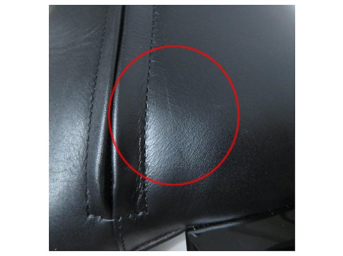Hermès Schwarze Medor HERMES Leder Stiefeletten - Ansicht 12