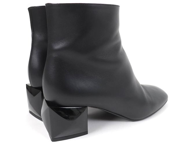 Hermès Schwarze Medor HERMES Leder Stiefeletten - Ansicht 3