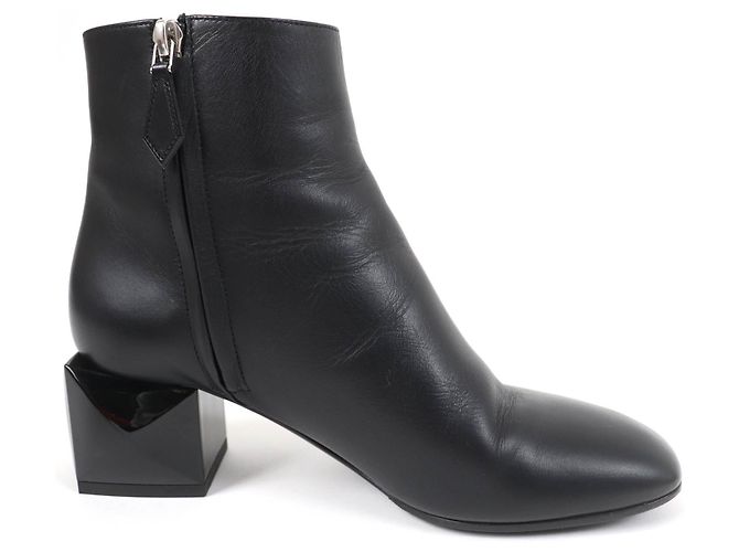 Hermès Schwarze Medor HERMES Leder Stiefeletten - Ansicht 5
