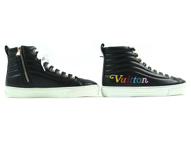 Sneakers alte con logo multicolore Stellar di Louis Vuitton - vista 3